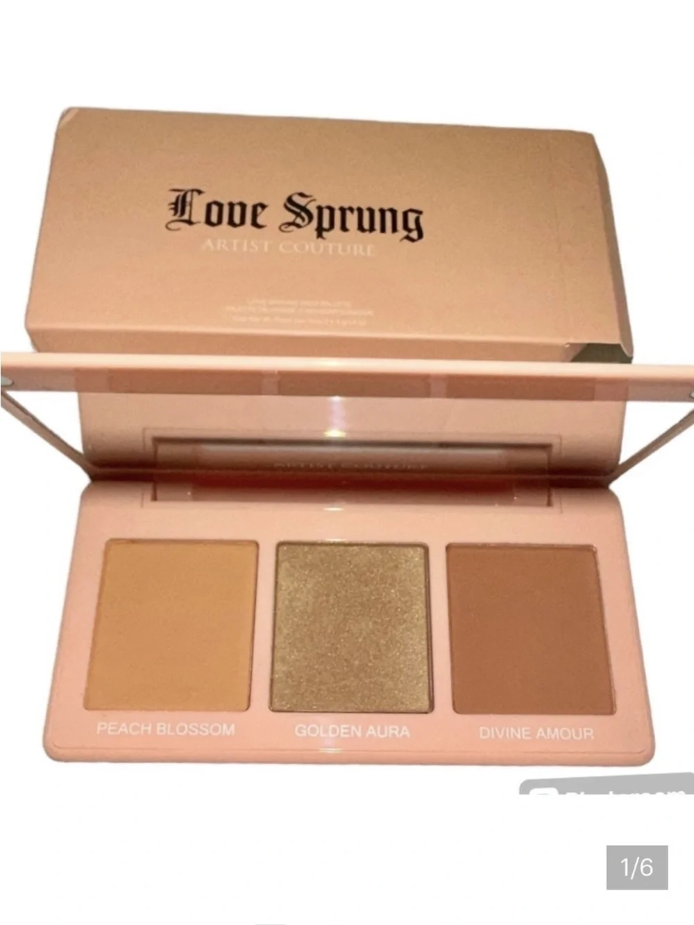 Artist Couture Love Sprung NWT blush/face 3 color pallet Vol lll L'AMOUR JAILLIT